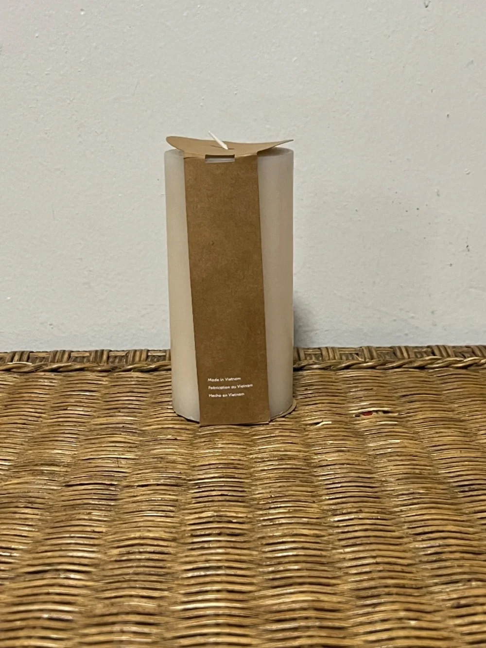 West Elm. Pillar Candle.